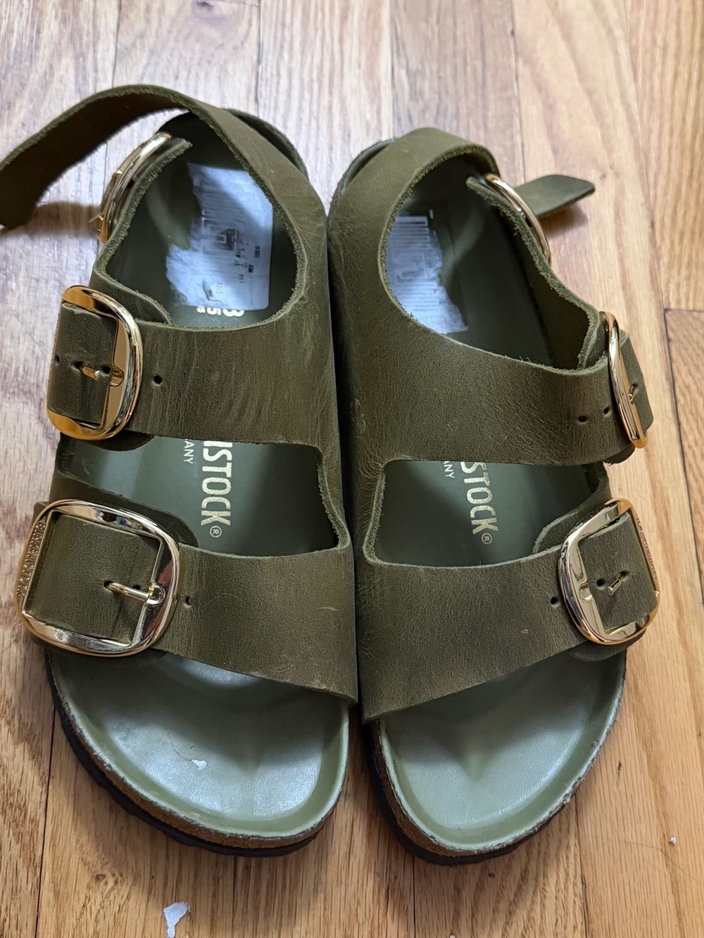 Birkenstock Milano Buckle Sandal size 38 worn twice - Picture 5 of 6
